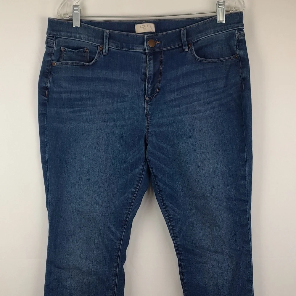 Loft Outlet Petite Blue Denim Modern Skinny Jeans - Picture 3 of 11
